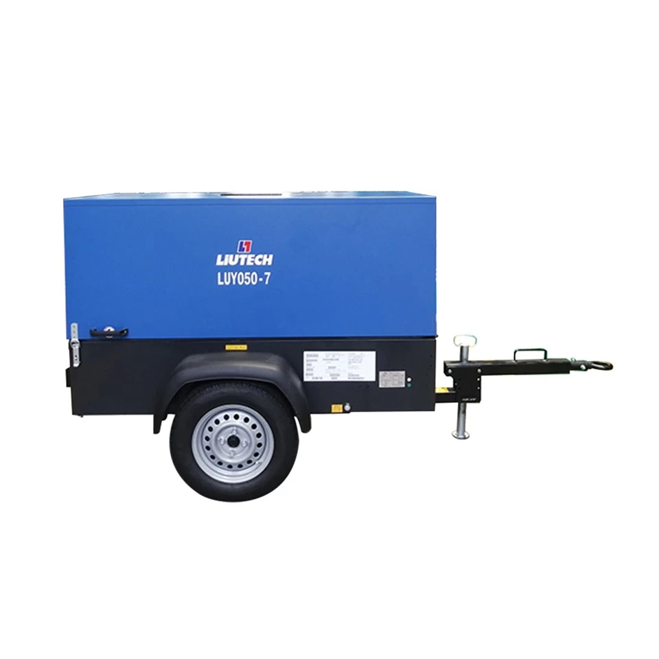 050-7 Liutech air kompresor175 PSI dizel 7 bara za kompresor vazduha za rudarstvo